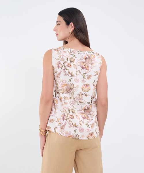 Blusa Estampada Manga Sisa