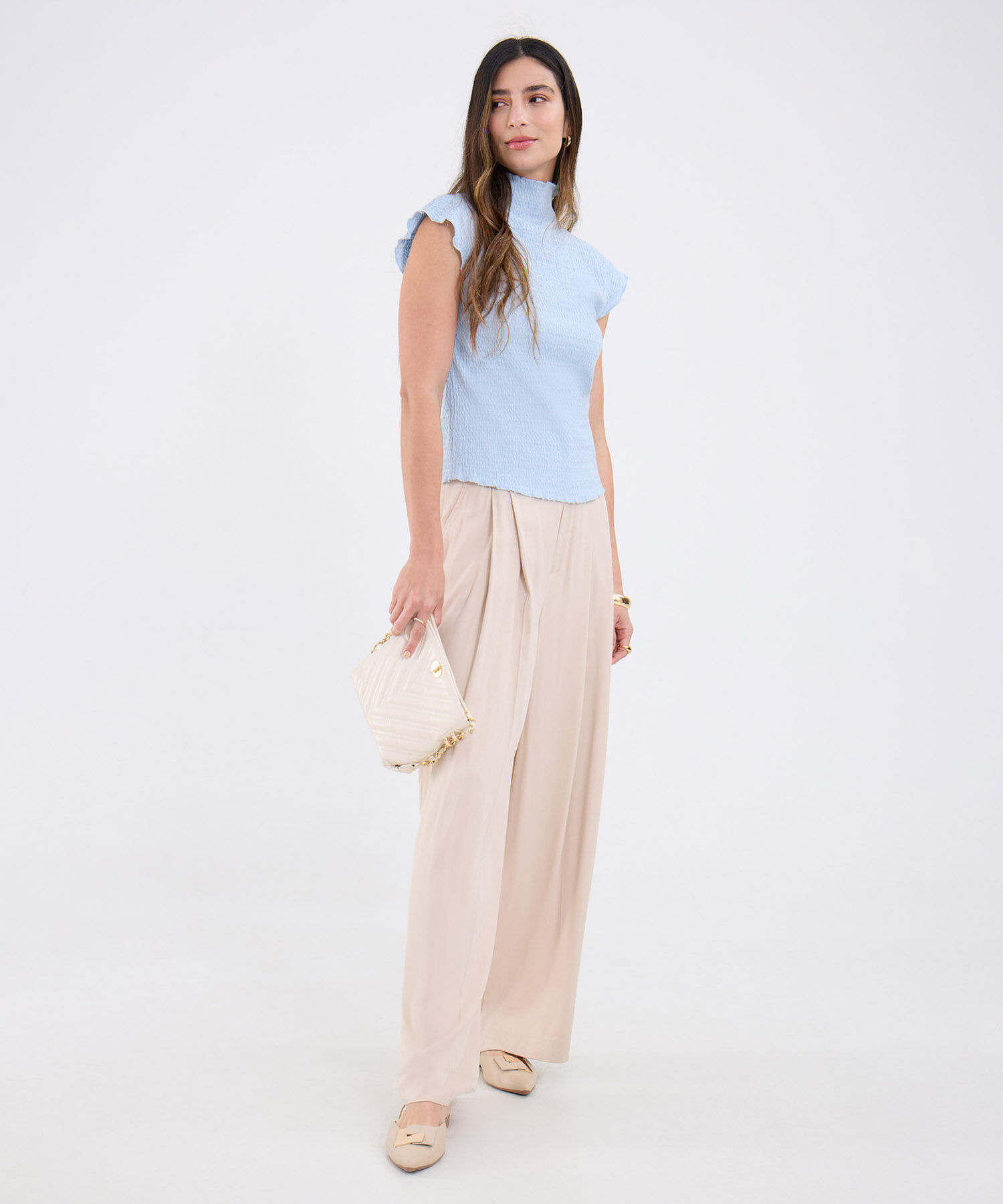 Camiseta Manga Corta Texturizada