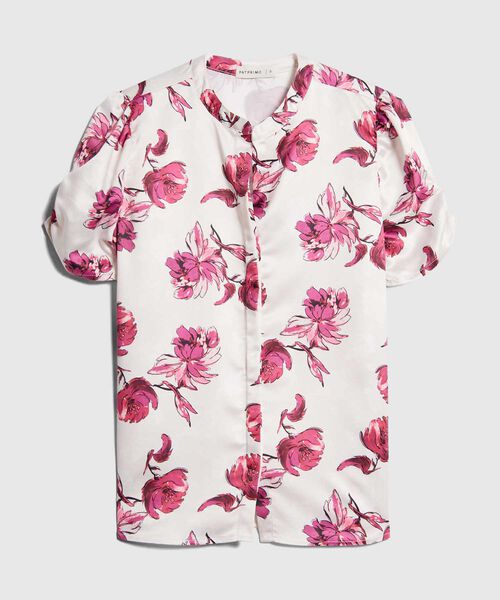 Blusa Estampada Manga Englobada