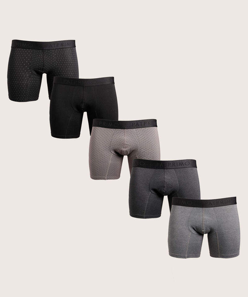 Boxer Pack X5, Boxer Medio Algod&oacute;n