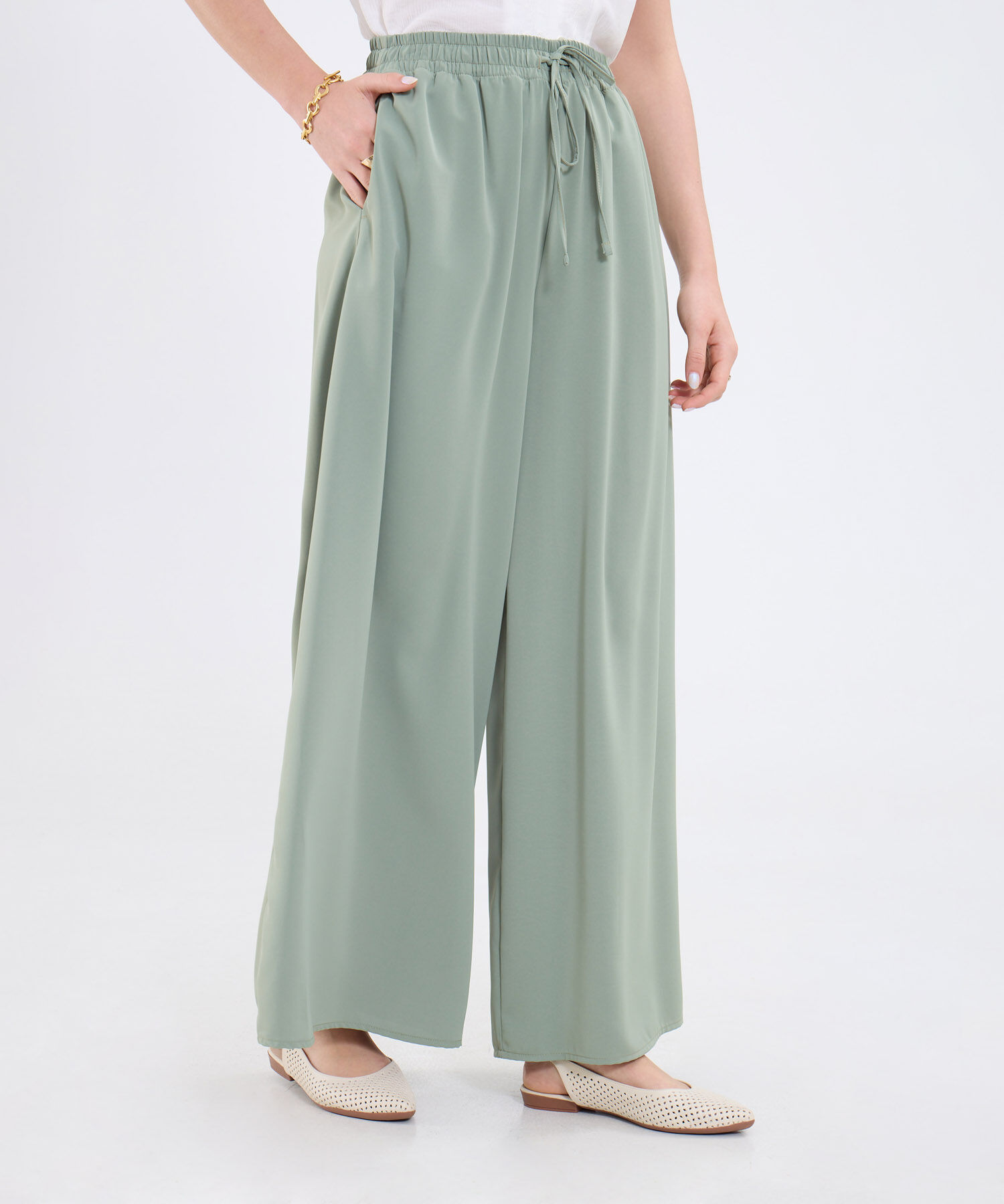 Pantal&oacute;n Fluido Unicolor