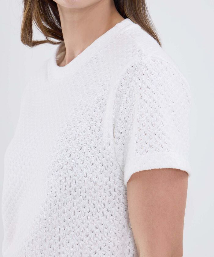 Camiseta Unicolor Cuello Redondo