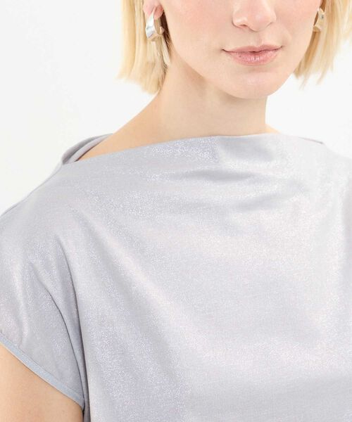 Blusa con Foil Plateado image number null