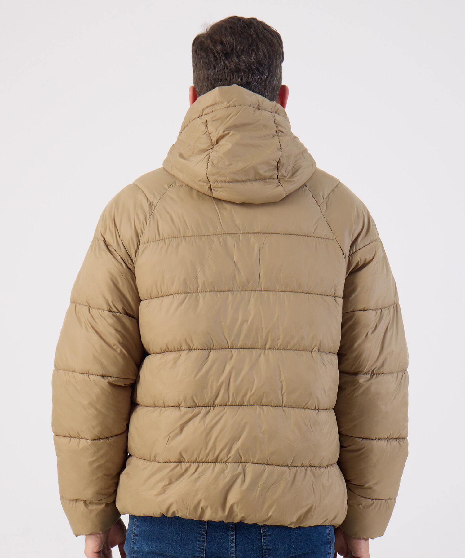 Chaqueta Acolchada Con Capota Para Hombre