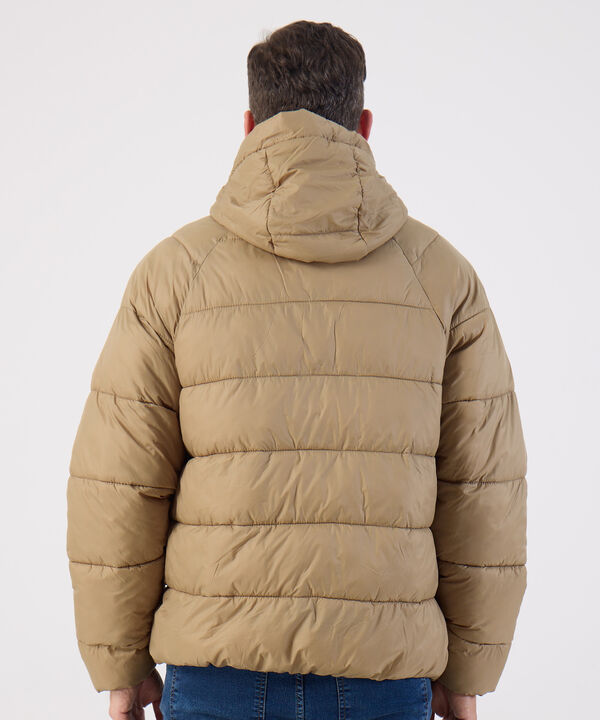 Chaqueta Acolchada Con Capota Para Hombre