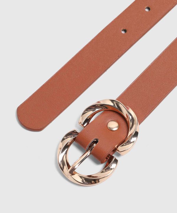 Cintur&oacute;n Cl&aacute;sico Con Hebilla Doble Para Mujer