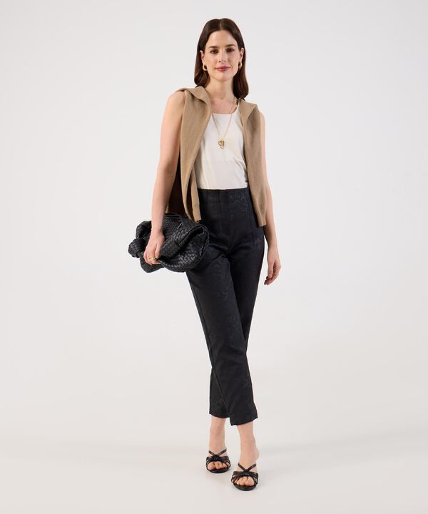 Pantal&oacute;n de Tiro Alto Estampado para Mujer