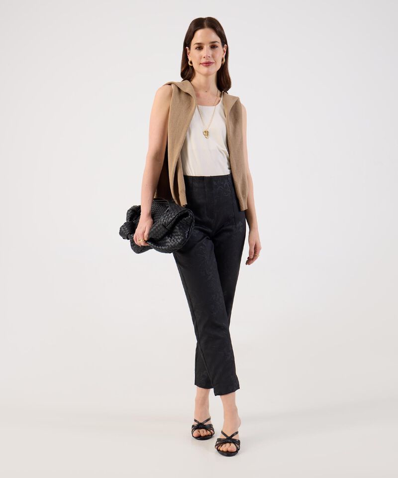 Pantal&oacute;n de Tiro Alto Estampado para Mujer