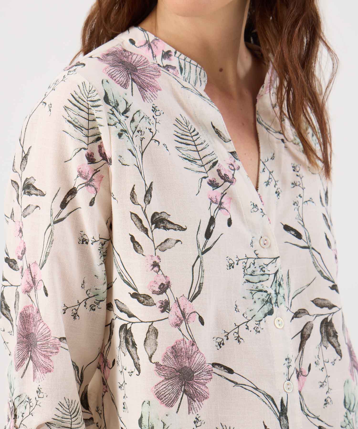 Blusa Manga Larga Estampada