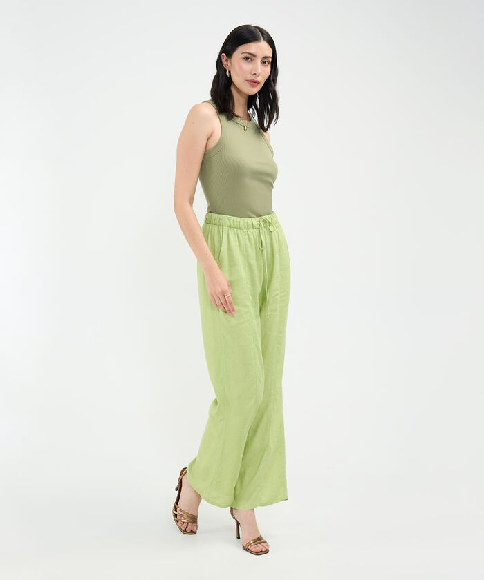 Pantalón en Efecto Lino