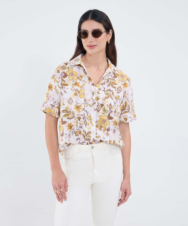 Camisa Manga Corta Estampada image number null