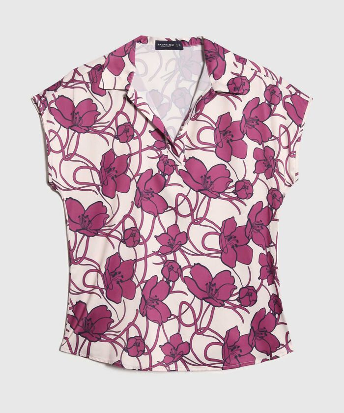 Blusa Satinada Estampada