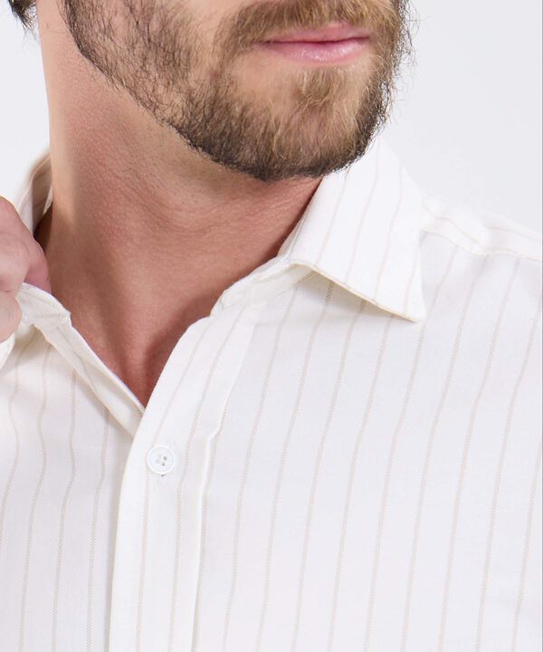 Camisa Con Estampado A Rayas