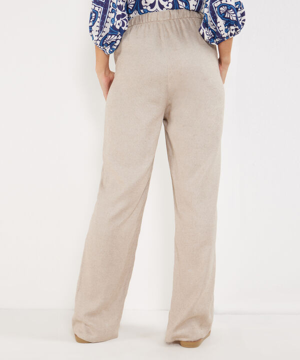 Pantal&oacute;n Bota Recta En Lino