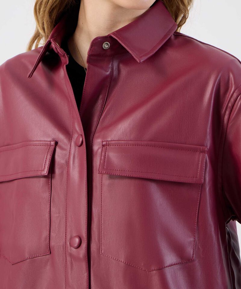 Sobrecamisa Efecto Piel Estilizada