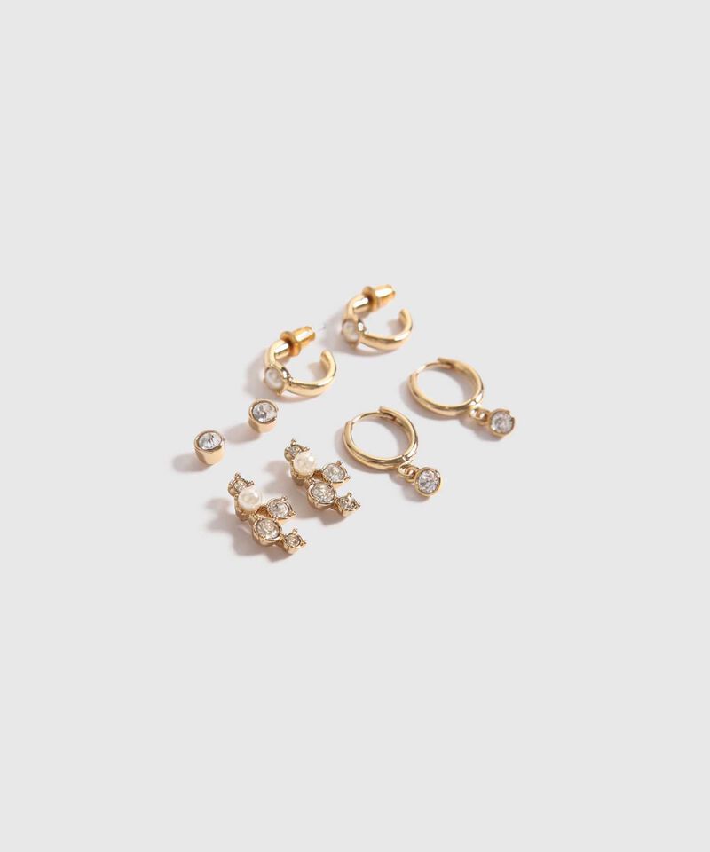 Pack x 4 Aretes con Brillos