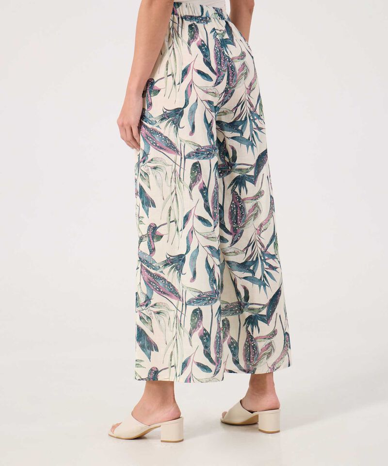 Pantalon estampado amplio 