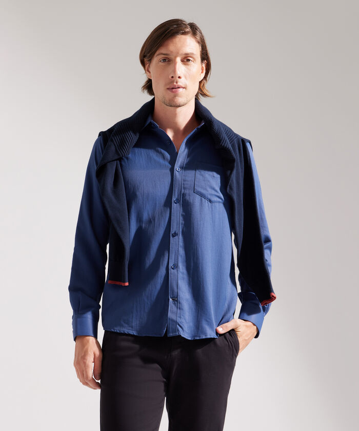 Camisa Corbatera Manga Larga