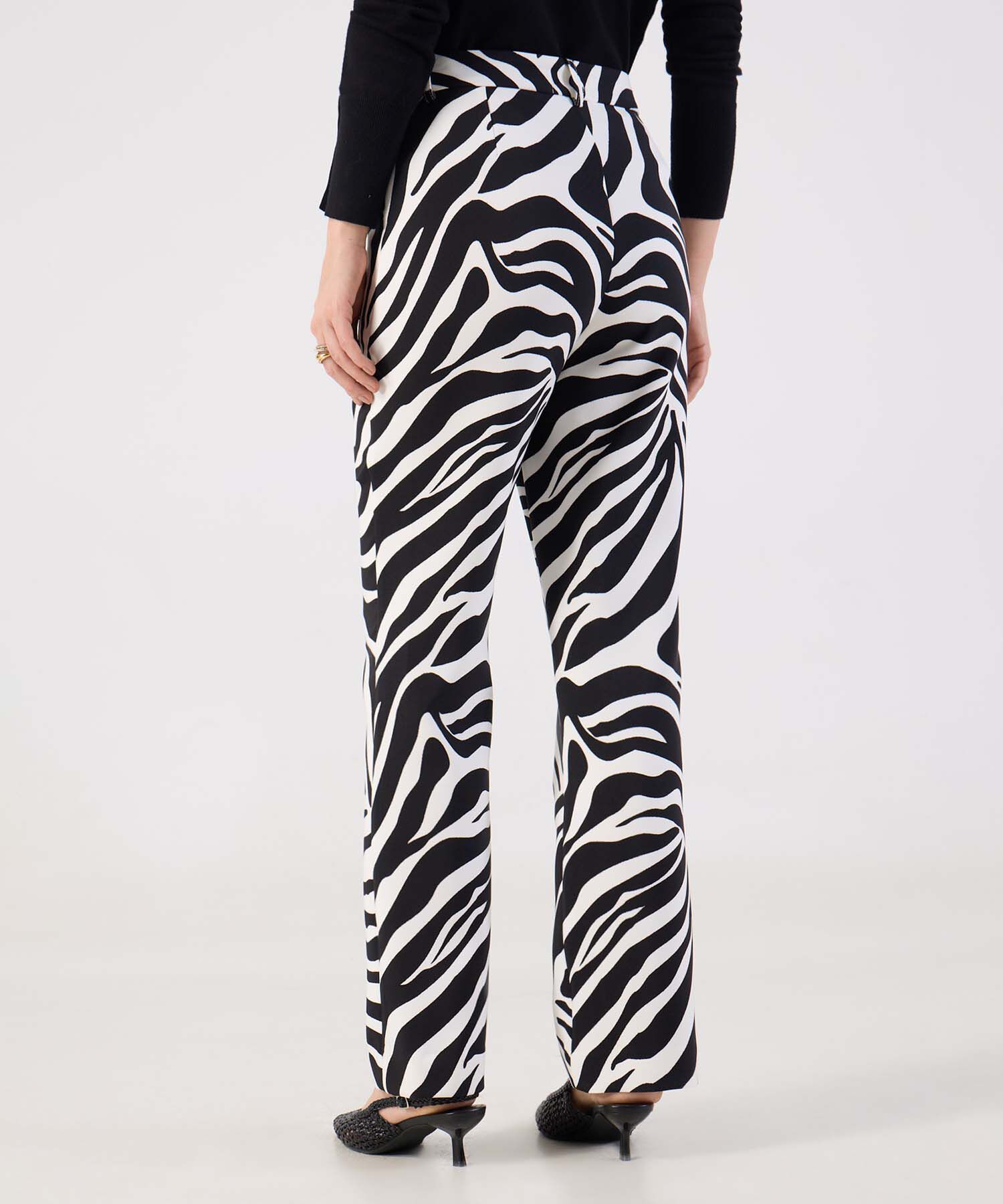 Pantal&oacute;n Estampado Ajuste Recto Para Mujer