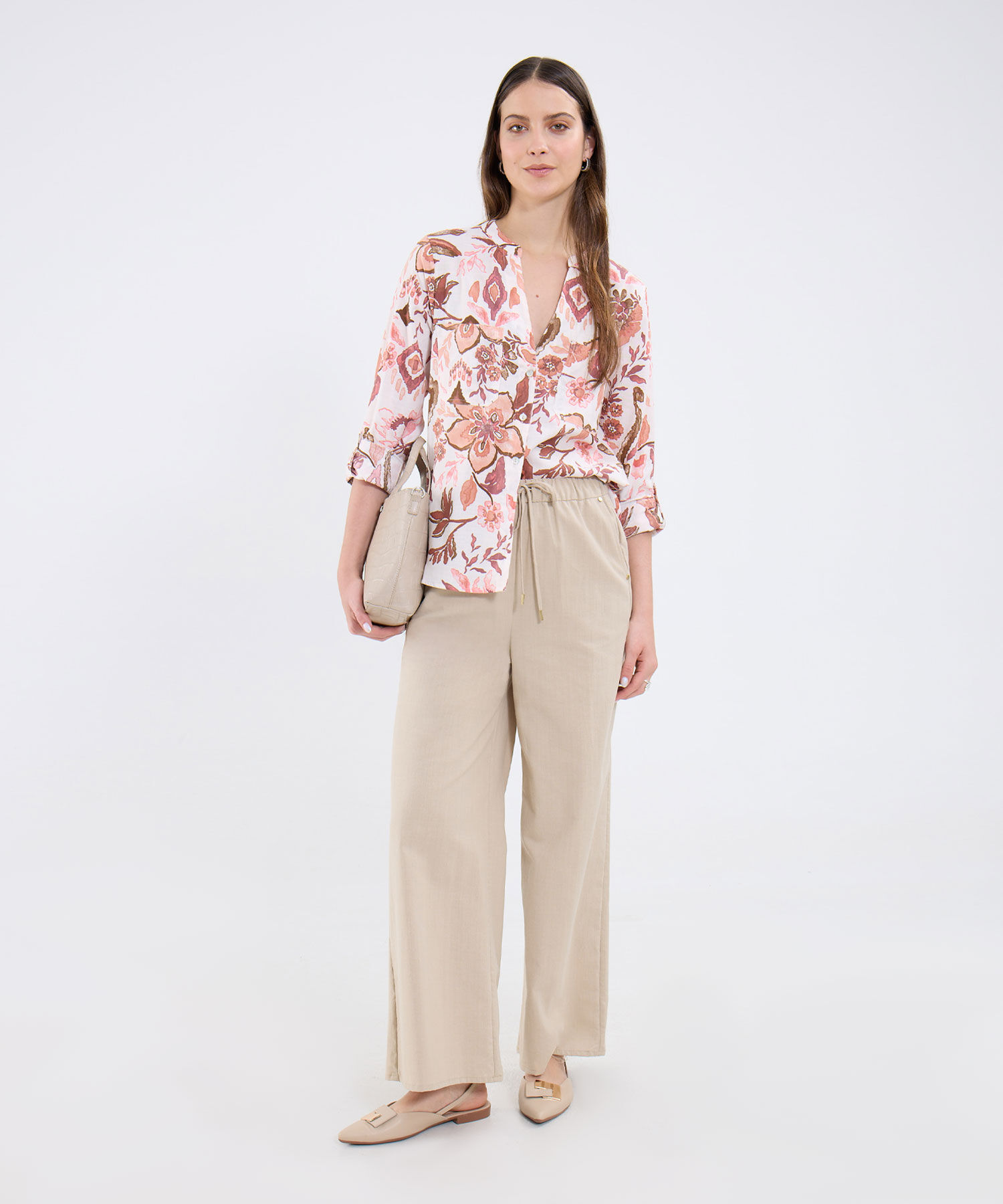 Blusa Estampada Manga Larga