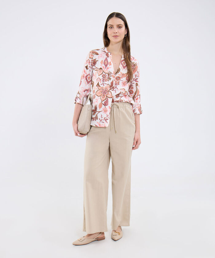 Blusa Estampada Manga Larga