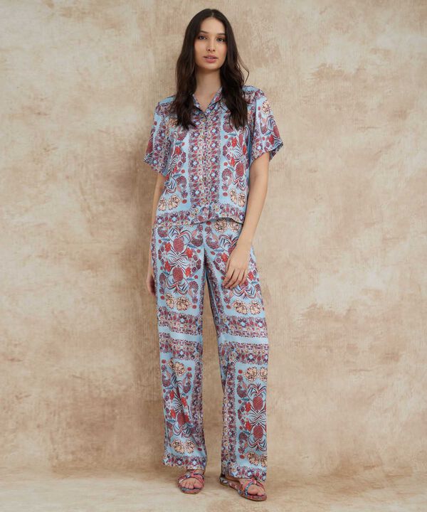 Camisa Resort Estampada Campa&ntilde;a Beatriz Camacho