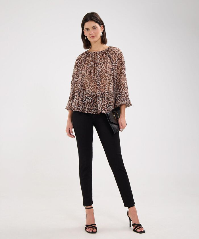Blusa Animal Print de Manchas