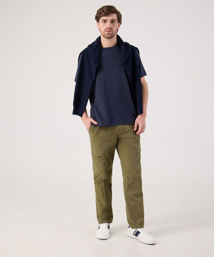 Jogger unicolor con cinta para ajustar 