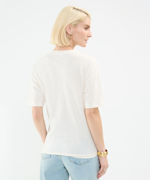 Camiseta Bordada con Estampado