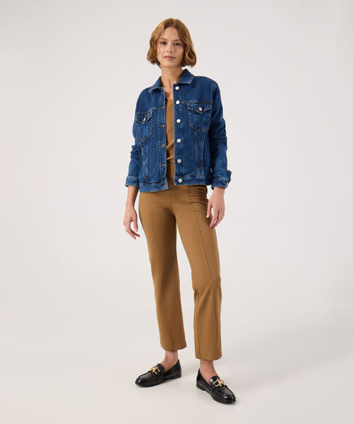 Chaqueta trucker en tono azul oscuro  image number null