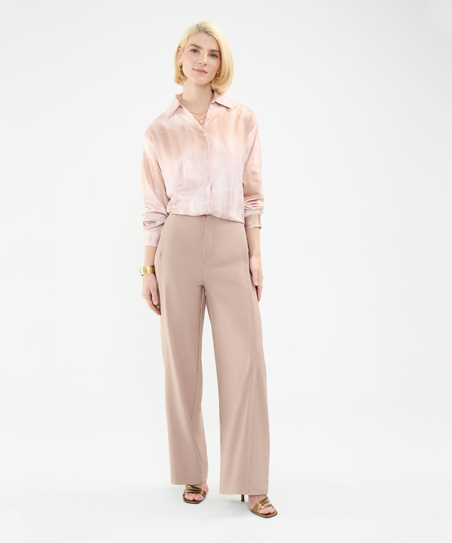 Blusa Satinada Estampada