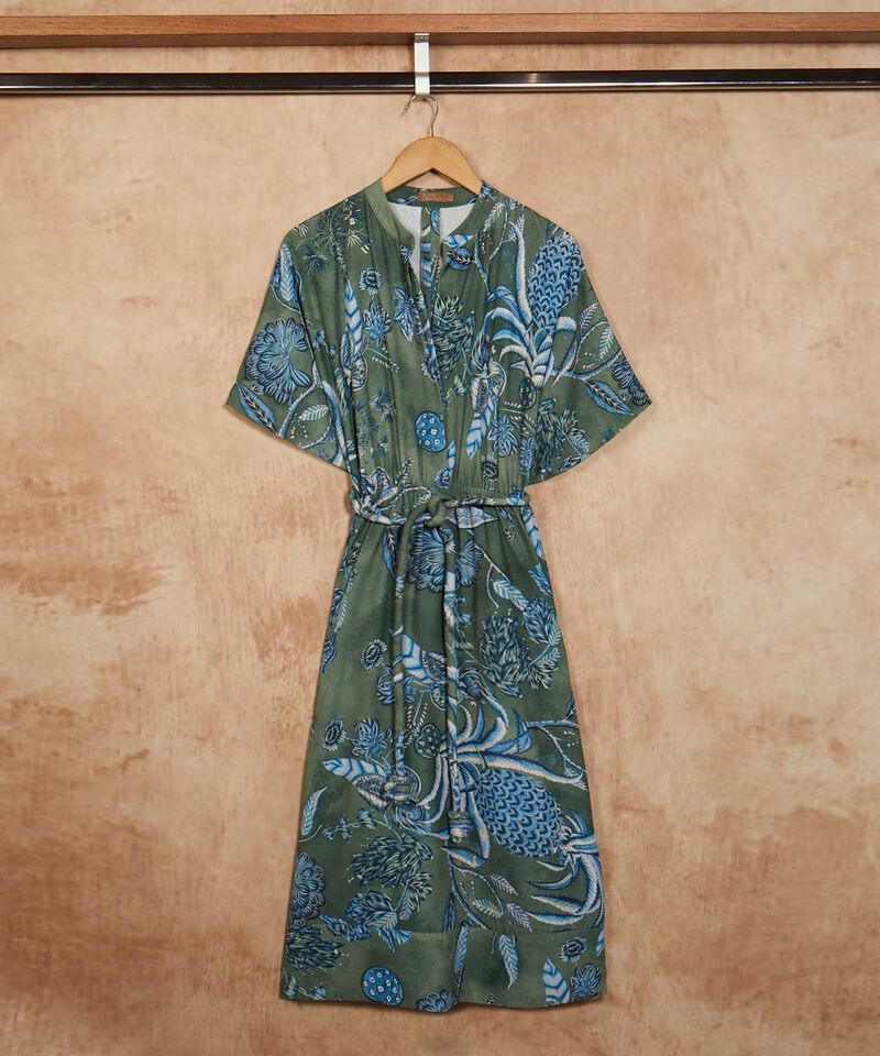 Vestido Cuello Neru Con Cinturon Circular Forrado 