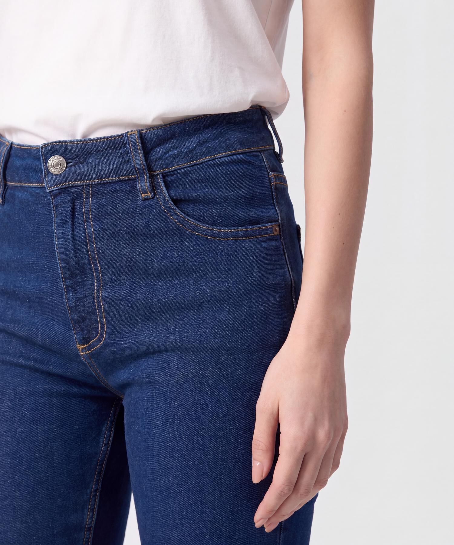 Jeans Skinny de Tiro Alto para Mujer