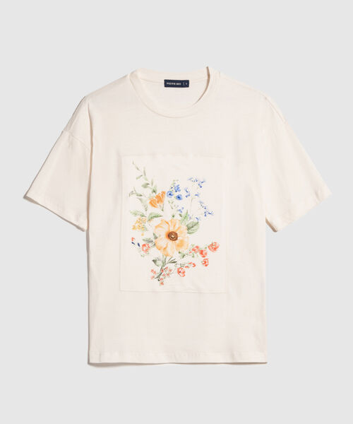Camiseta Bordada con Estampado