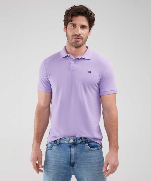 Polo Tejido Unicolor Cuello Y Puños Tejidos,Sin Bolsillo Con Hiladillo. image number null