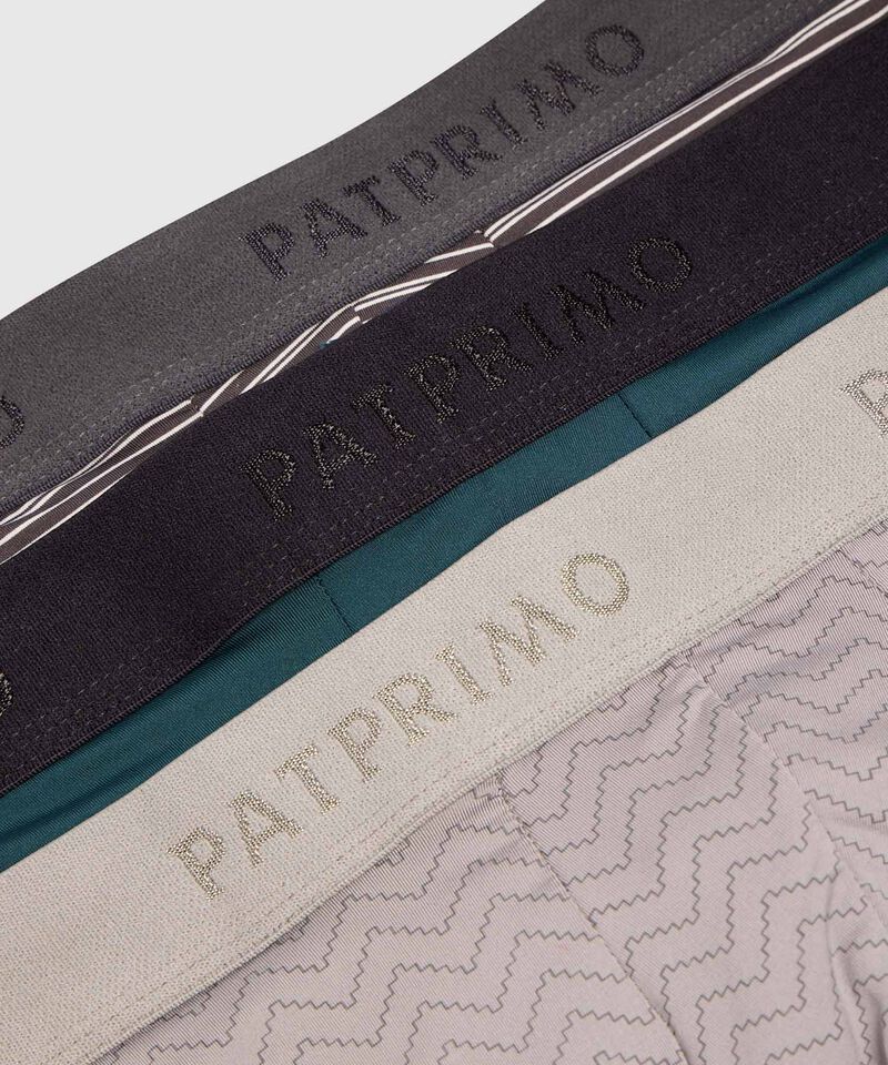 Set x3 B&oacute;xers Medio con Detalles para Hombre