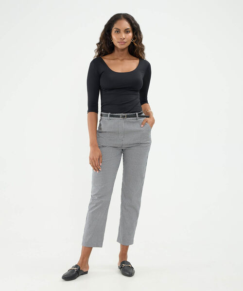 Camiseta 3/4 Ajustada Para Mujer image number null