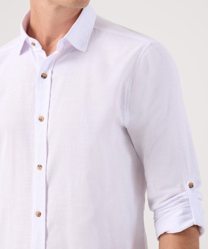 Camisa Manga Larga Con Charretera