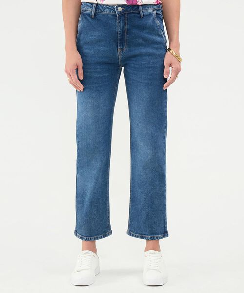 Jeans Straight Tono Medio image number null