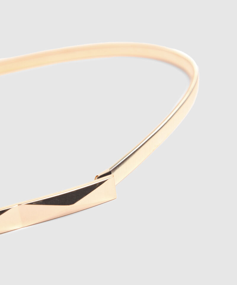 Cintur&oacute;n Met&aacute;lico Delgado El&aacute;stico Estiliza Mujer