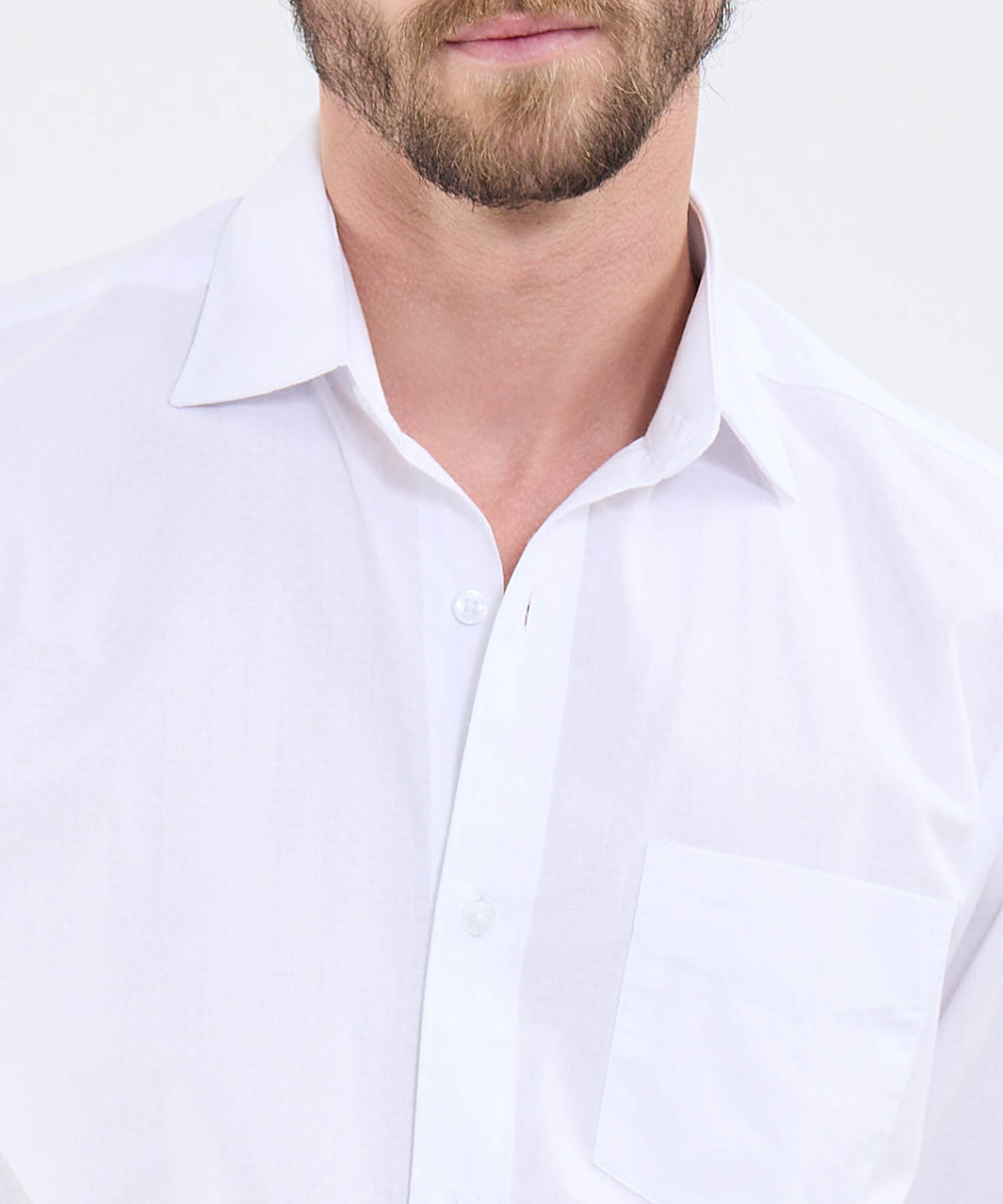 Camisa Unicolor Con Bolsillo