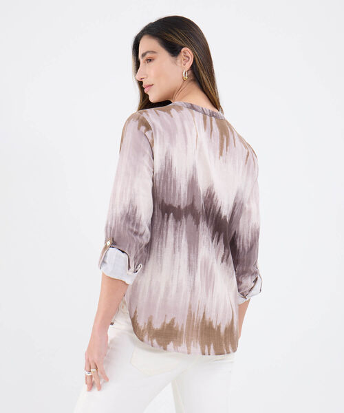 Blusa Estampada Manga Larga