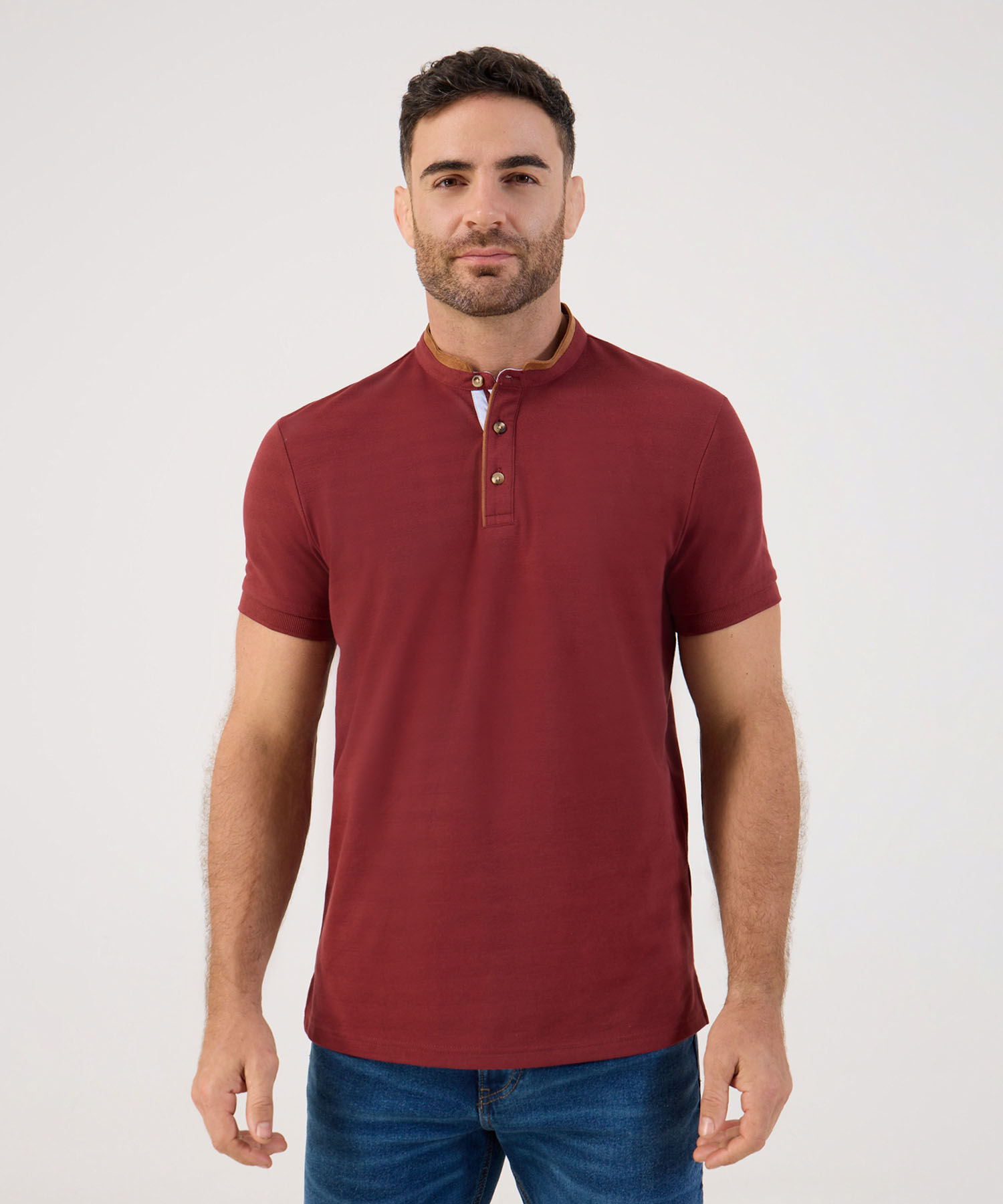Polo Cuello Neru Slim Fit para Hombre
