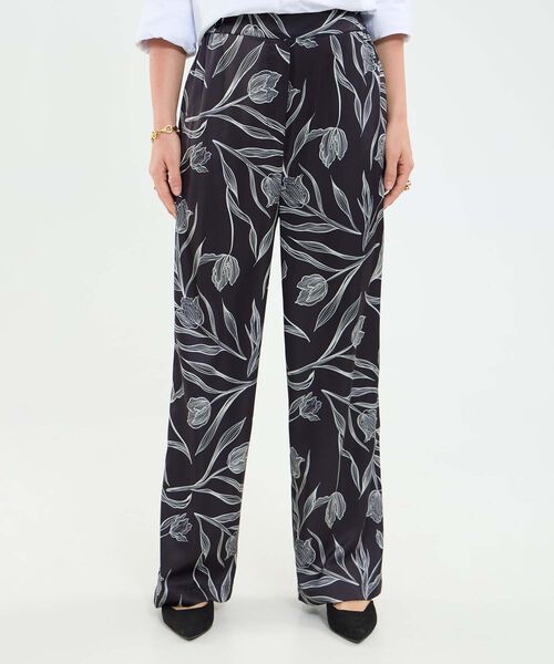 Pantal&oacute;n estampado para mujer image number null