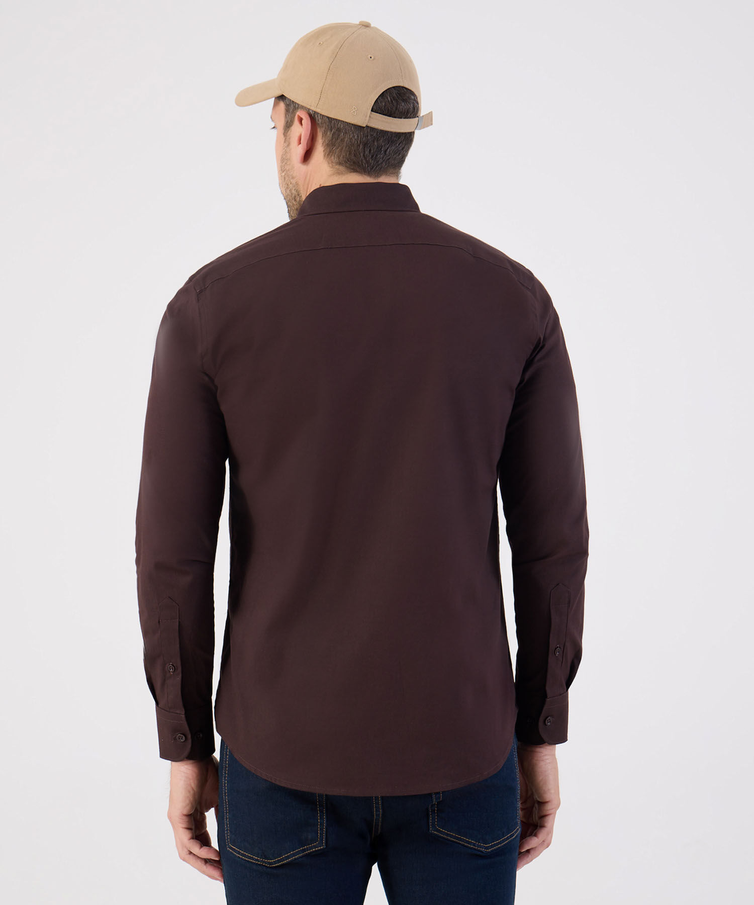 Camisa Formal De Manga Larga Para Hombre