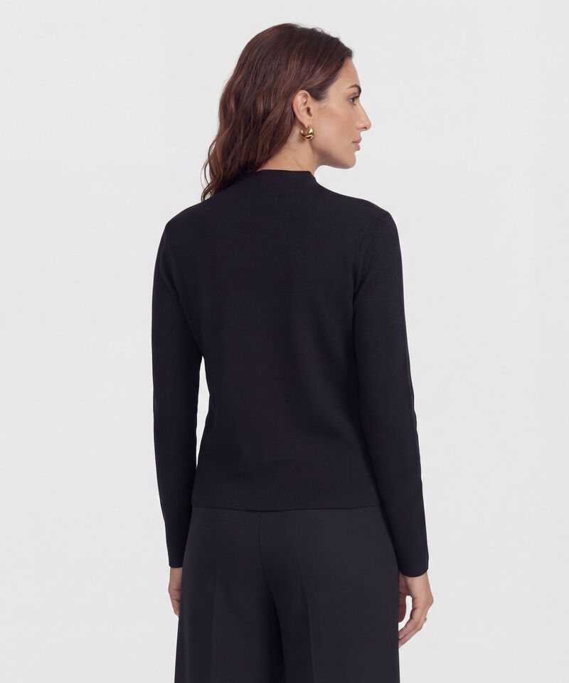 Saco Tejido Cuello Alto para Mujer