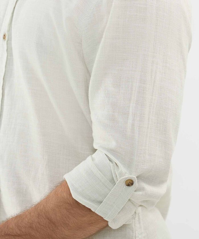 Camisa en Efecto Rústico