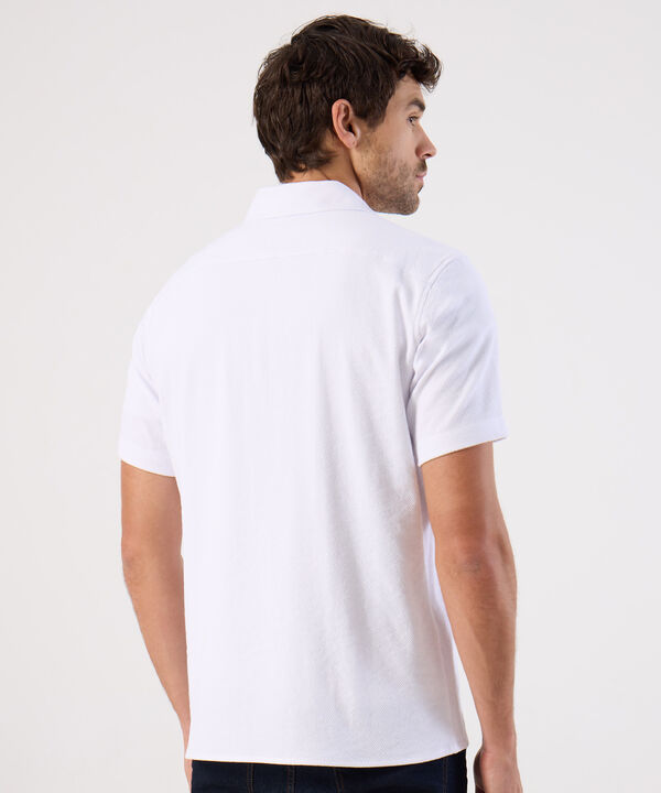 Camisa Casual De Textura Para Hombre