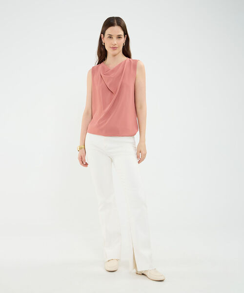 Blusa Escote Drapeado image number null