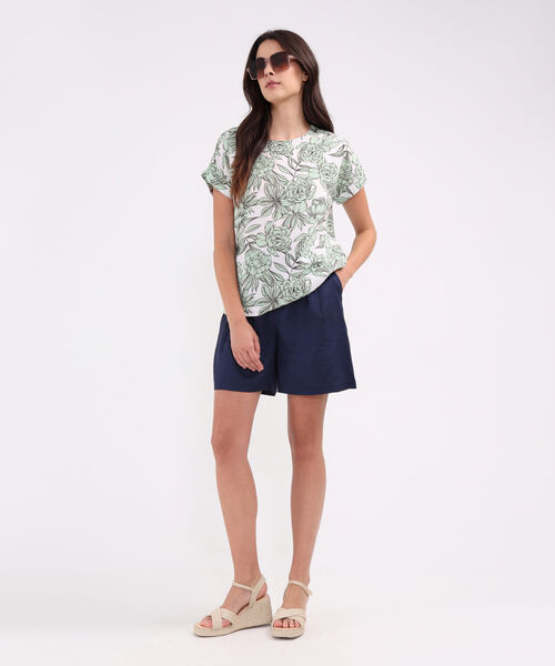 Blusa Manga Corta Estampada image number null